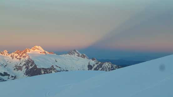 Note the shadow created by Mt. Baker massif 