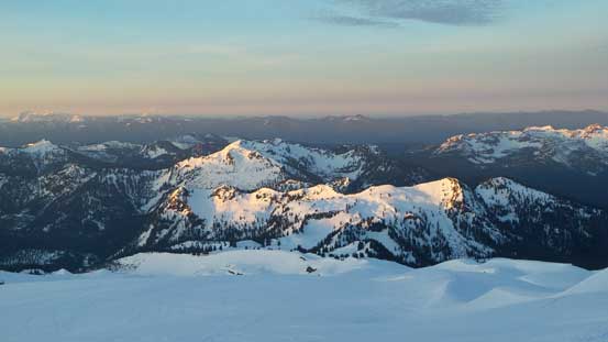 Morning light shone on Loomis Mountain et al. 