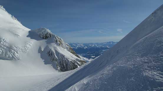 Looking across the Sherman Crater 