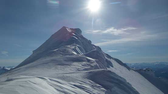 The typical terrain on the W. Ridge of Sherman Peak