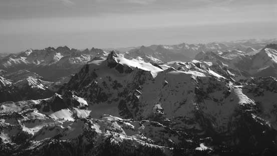 Mt. Shuksan is now far below! 