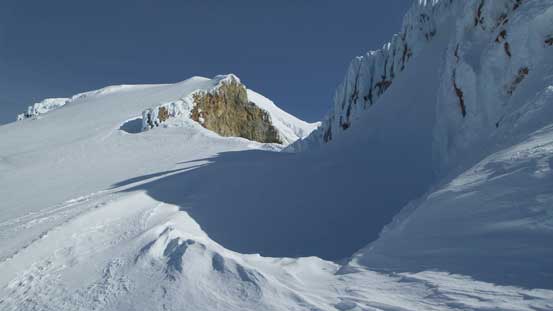 At the base of Sherman Peak, traversing towards the Roman Wall