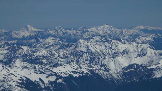 On the horizon are giants like Mt. Outram and Silvertip Mountain