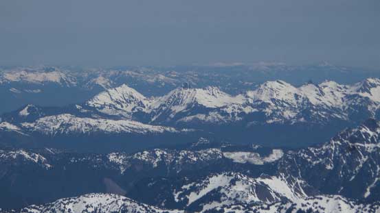All peaks in Cheam Range are looking small