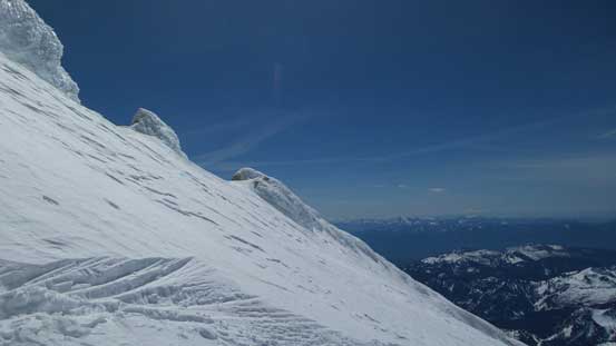 Looking across the Roman Wall face