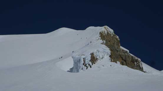 Looking back at those guys ascending the Roman Wall