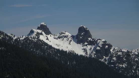 The classic view of the Lions. The route I took on E. Lion looks almost vertical from here!