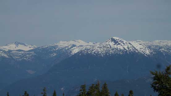 Mt. Wrottesley on the horizon with some remote peaks behind