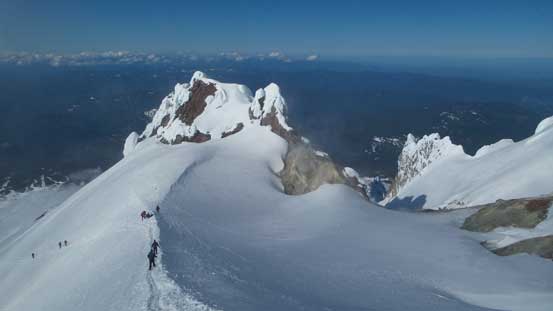 Looking back at the Crater Rock
