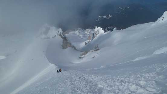 Partway up Hogback, looking back
