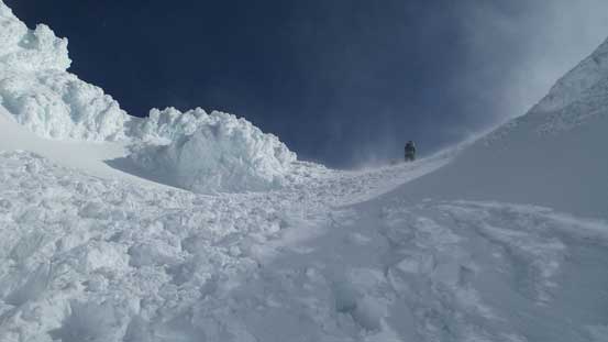 Exiting the funnel, the wind picked up again. 