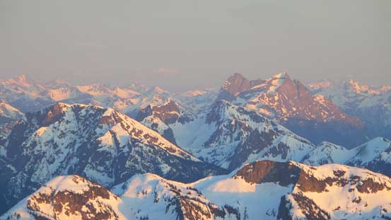 The infamous double-summit Hozomeen Mountain