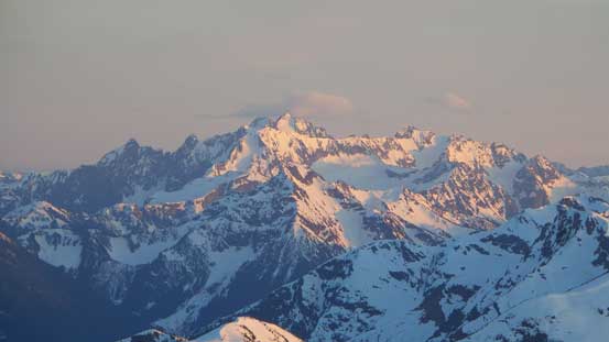 Mt. Spickard massif just south of the border