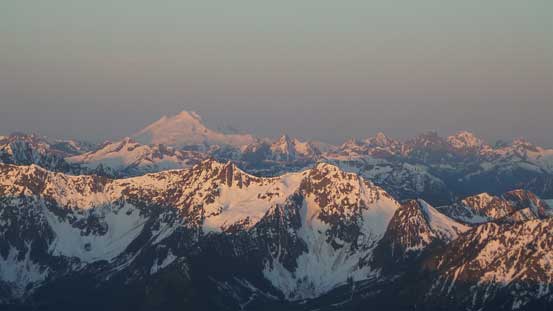 Mt. Baker at alpenglow