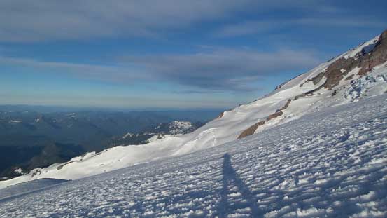 Plodding up Muir Snowfield