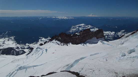 Looking back down at Ingraham Flats. We were above 12,000 feet at this point.