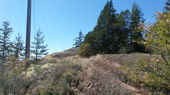 The summit plateau is quite open