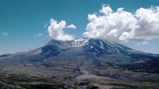Mt. St. Helens from the Johnston Ridge Observatory tourist center