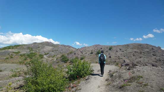 Continuing along the trail