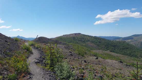 From the first saddle, looking back