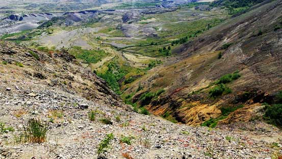 It's quite steep on one side..