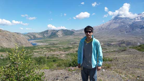 Me posing around. We went as far as where this picture was taken