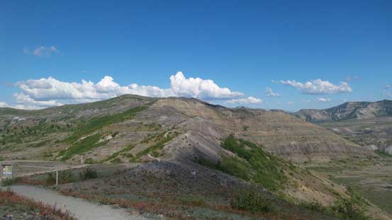 Almost back, looking back towards Harry's Ridge
