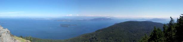 Summit Panorama from Mt. Constitution