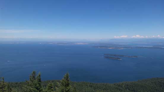 Northwards view looking down at Straight of Georgia