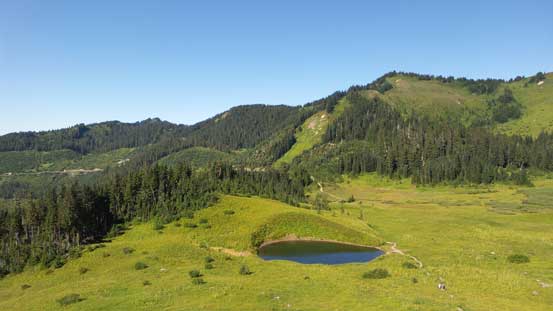 The same tarn, from above