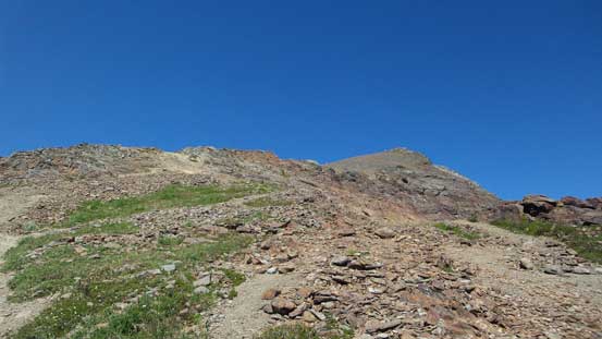 The terrain starts to get rockier