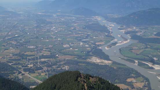 Fraser Valley at 2000 vertical meters below