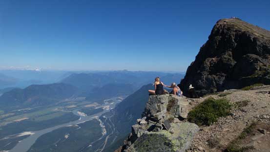 Another group checking out the views. The summit behind