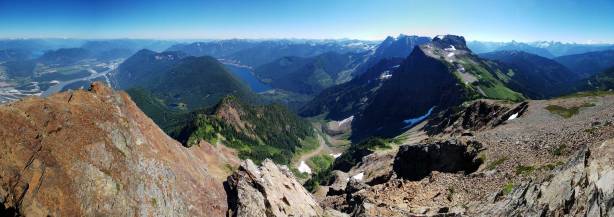 Partial summit panorama. Click to view large size.