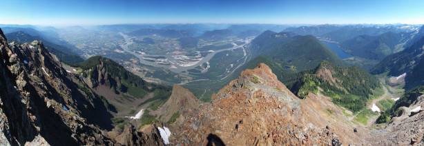 Partial summit panorama. Click to view large size.