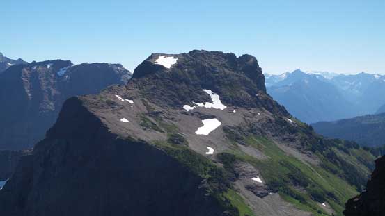 A zoomed-in view of Lady Peak, my next objective