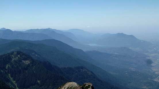 This is looking towards Cultus Lake and area