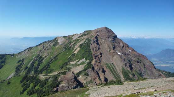 Looking back at Cheam Peak.