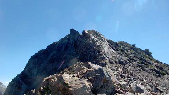 From where I hit the N. Ridge, looking up