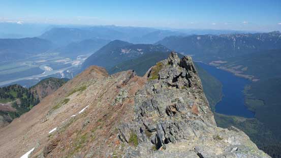 Looking back along the ridge. The position was great with awesome views.