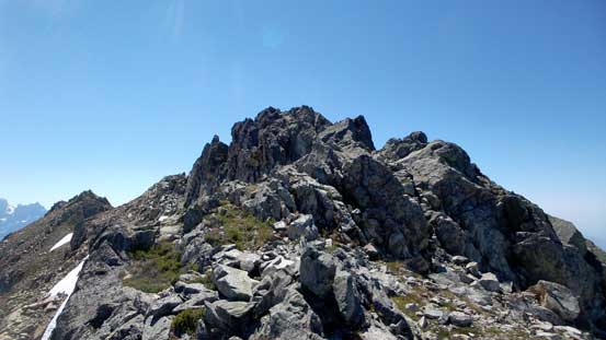 The final summit ridge