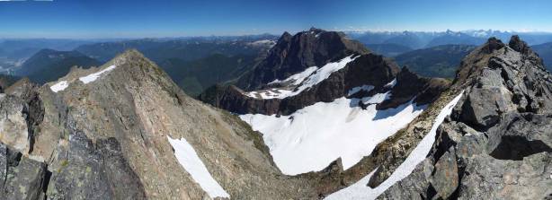 Another panorama from the summit. Click to view large size.