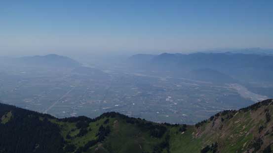 The Fraser Valley. It was hazy...