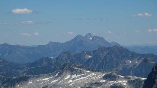 Silvertip Mountain with Mt. Northgraves in front