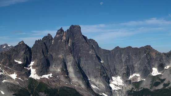 Impressive NE Buttress of Slesse Mountain