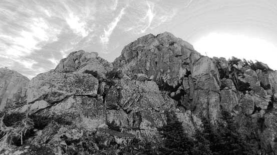 The start of Mt. Rexford's W. Ridge