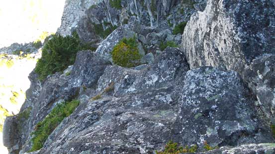 An idea of the typical terrain on the lower West Ridge