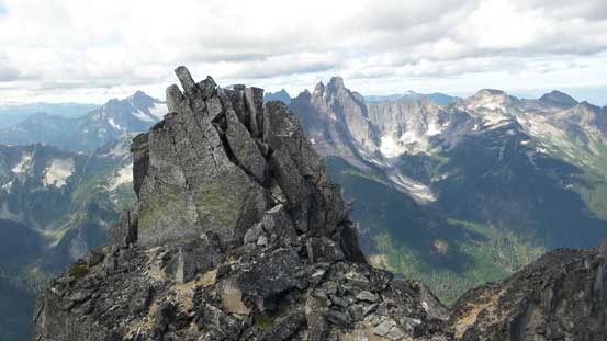 Looking back at the middle summit