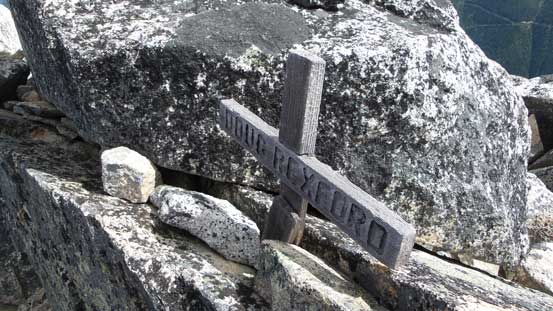 The summit cross - "Doug Rexford"