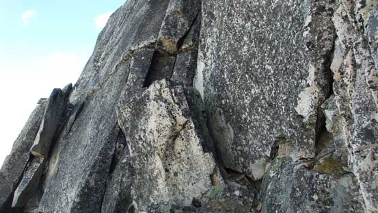 An idea of the terrain within that 4th class gully